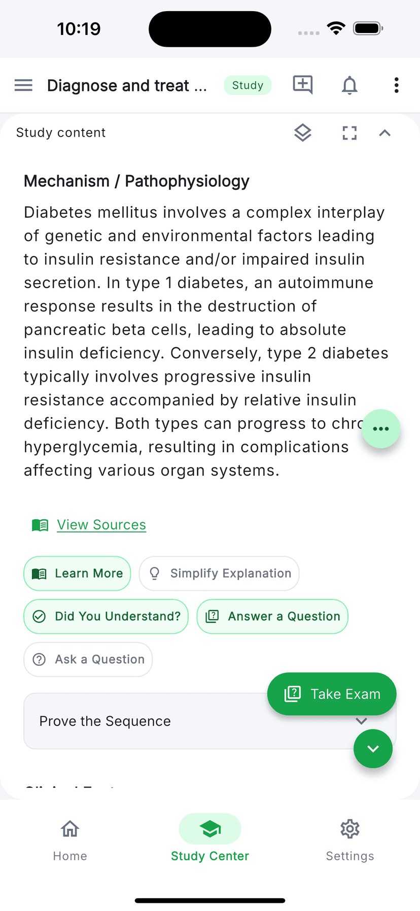 Study topic Operative Obstetrics with structured units on EdulyAI Android